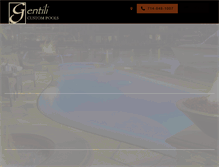 Tablet Screenshot of gentilicustompools.com